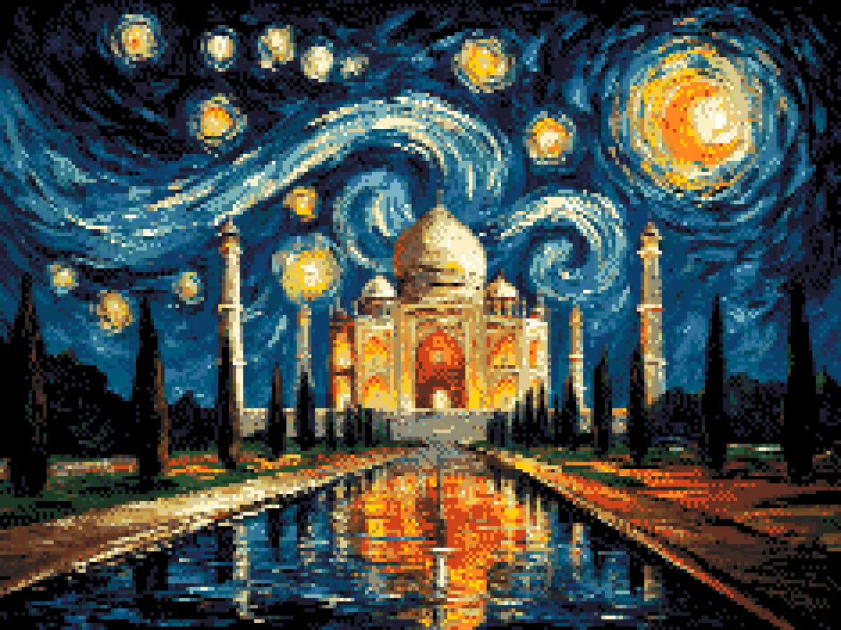Taj Mahal Radiance – Diamond Painting Kit