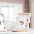 Framed Tropical Birds & Blooms mini diamond painting artwork presented as finished decor