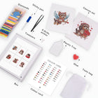 What's included with the Valentine Pets six-pack mini diamond painting set