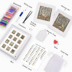 What's included with the Vintage Christmas Windows twelve-pack mini diamond painting set