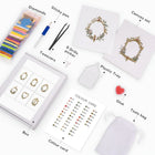 What's included with the Vintage Floral Frames six-pack mini diamond painting set