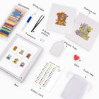 What's included with the Whimsical Woodland Friends six-pack mini diamond painting set