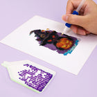 Close-up of drills being placed on a Witchy Pumpkin Parade mini diamond painting design