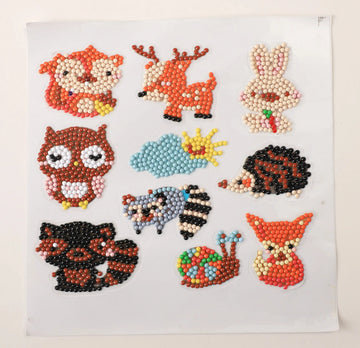 Woodland Animals - Diamond Painting Sticker Kit