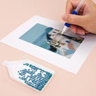 Close-up of drills being placed on a World Landmarks mini diamond painting design