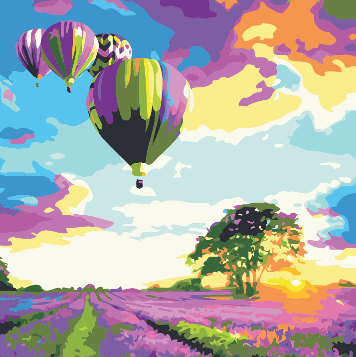 Lavender Fields - 5D Diamond Painting Kit