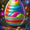 Colourful Easter Egg - 5D Diamond Painting Kit