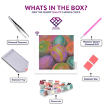 Colourful Easter Eggs - 5D Diamond Painting Kit