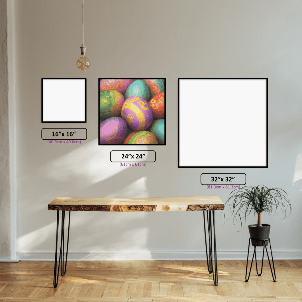 Colourful Easter Eggs - 5D Diamond Painting Kit
