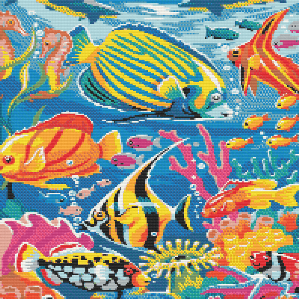 Fish in the Sea - 5D Diamond Painting Kit