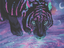 Opalescent Tiger - 5D Diamond Painting Kit