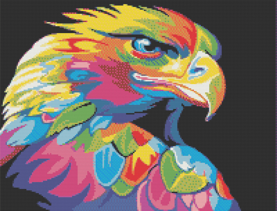 Colourful Eagle - 5D Diamond Painting kits