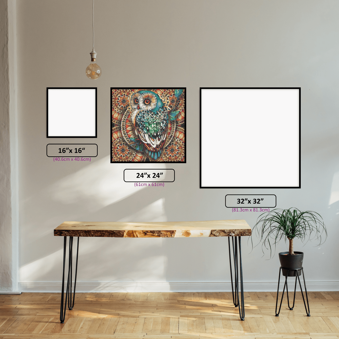 Artistic Owl - 5D Diamond Painting Kit