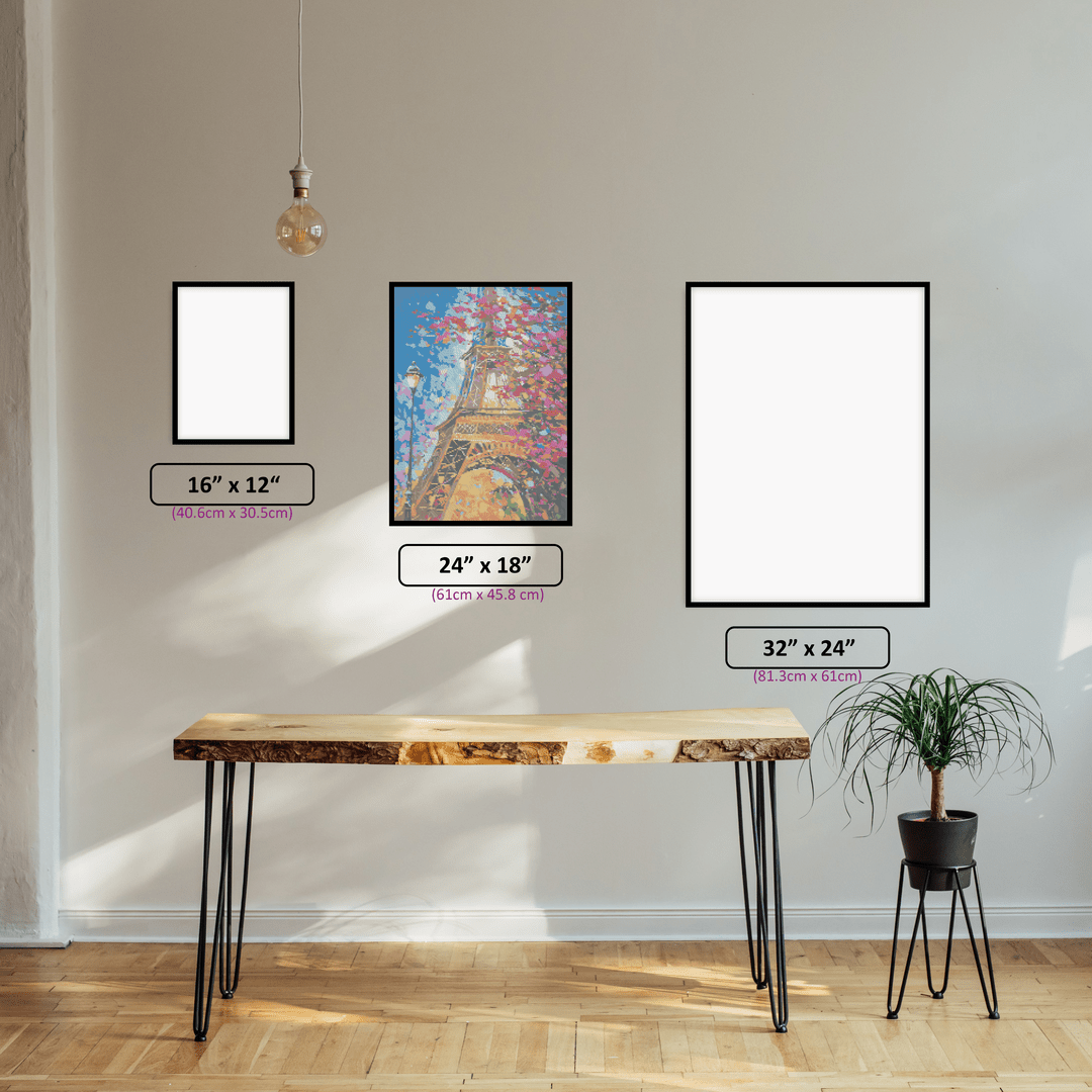Colourful Eiffel Tower - 5D Diamond Painting Kit